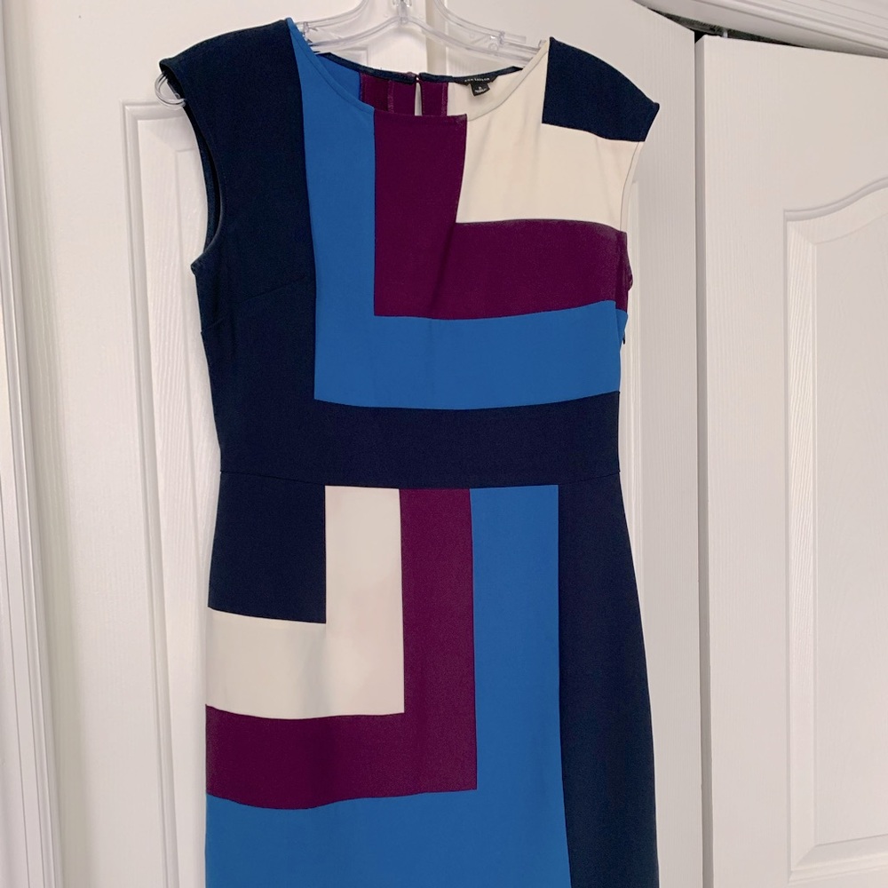 Ann Taylor color block dress